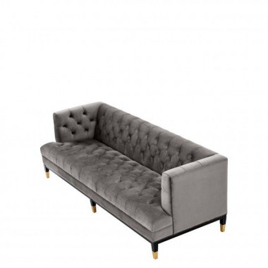 Sofa CASTELLE savona midnight blue velvet / pikowana