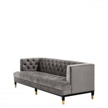 Sofa CASTELLE savona midnight blue velvet / pikowana