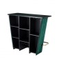 Barek Bolton Green velvet / black glass / Champagne gold finish / 111535