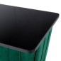 Barek Bolton Green velvet / black glass / Champagne gold finish / 111535