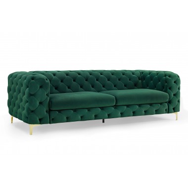 MODERN BAROCK Sofa  240 cm zielono złota / 39312