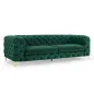 Invicta MODERN BAROCK Sofa ciemnozielono złota 235 cm / 6539312