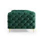 Invicta MODERN BAROCK Sofa szmaragdowozielony aksamit 235 x 72 x 95cm / 6539312 Invicta MODERN BAROCK Sofa szmaragdowozielony aksamit 235 x 72 x 95cm / 6539312