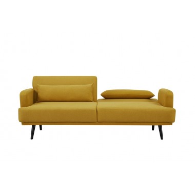 STUDIO Sofa 214cm z funkcją spania kolor musztardowy żółty / 39466