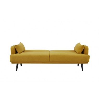 STUDIO Sofa 214cm z funkcją spania kolor musztardowy żółty / 39466